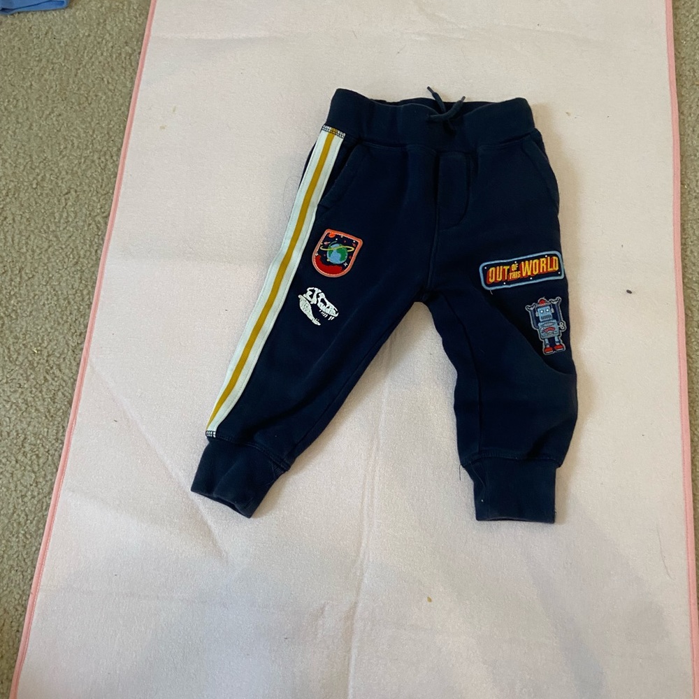 Gap boy sweaterpant, 18-24m, navy.
